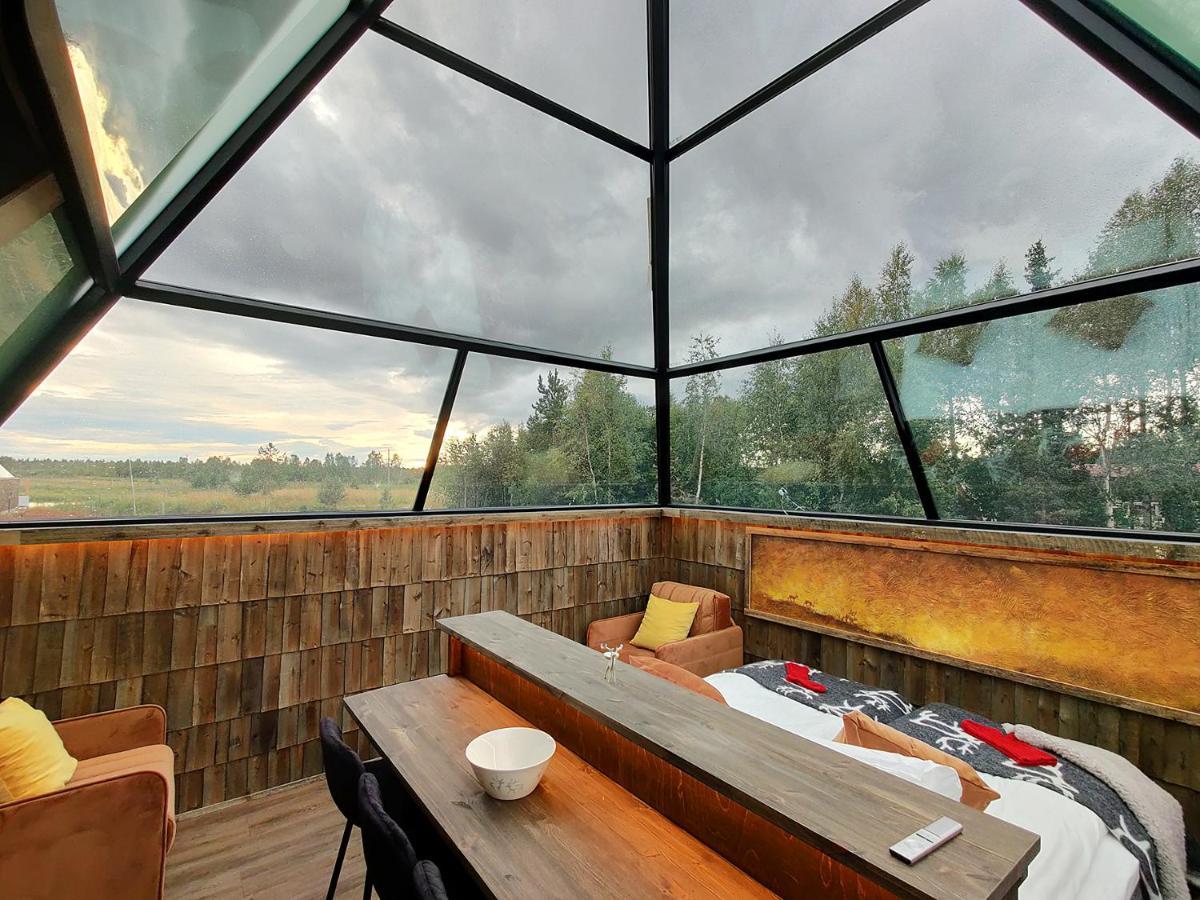 Aurora Pyramid Glass Igloos Köngäs Exterior foto